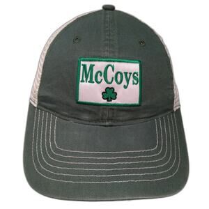 Zkapz Trucker Hat Green OSFM McCoys Clover Patch Snapback Mesh Back Irish Bar